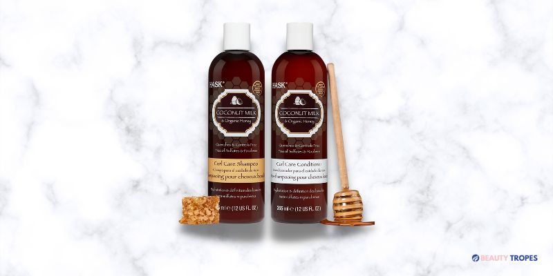 HASK COCONUT MILK + HONEY Hydrating Shampoo + Conditioner Set for All Hair Types, Color Safe, Gluten-Free, Sulfate-Free, Paraben-Free, Cruelty-Free - 1...